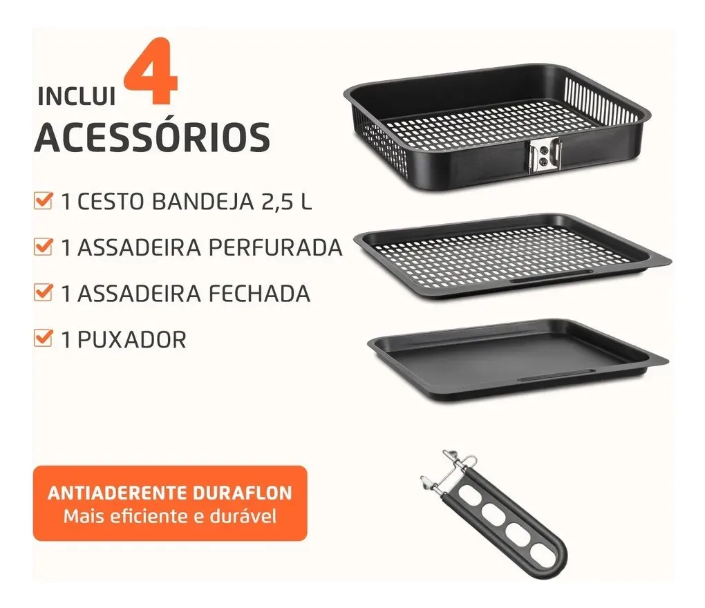 Fritadeira Mondial painel digital